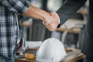 Planning business goals with a specialist.